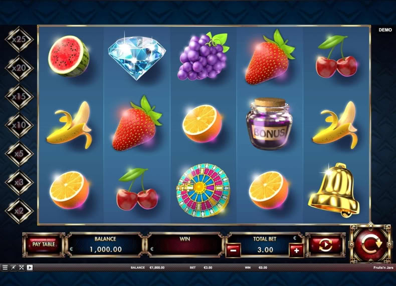 Fruits'n Jars game - play for free