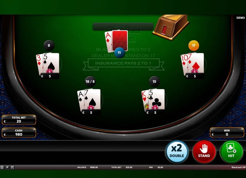 BlackJack VIP game - play for free