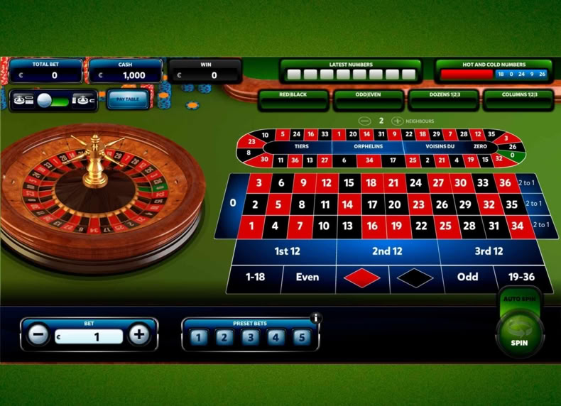 Roulette VIP game - play for free