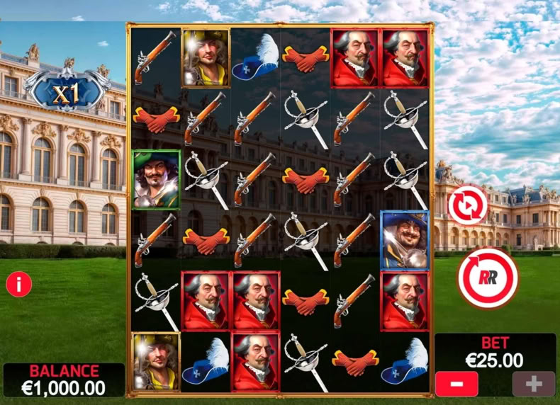 Musketeers 1 wild for all game - play for free