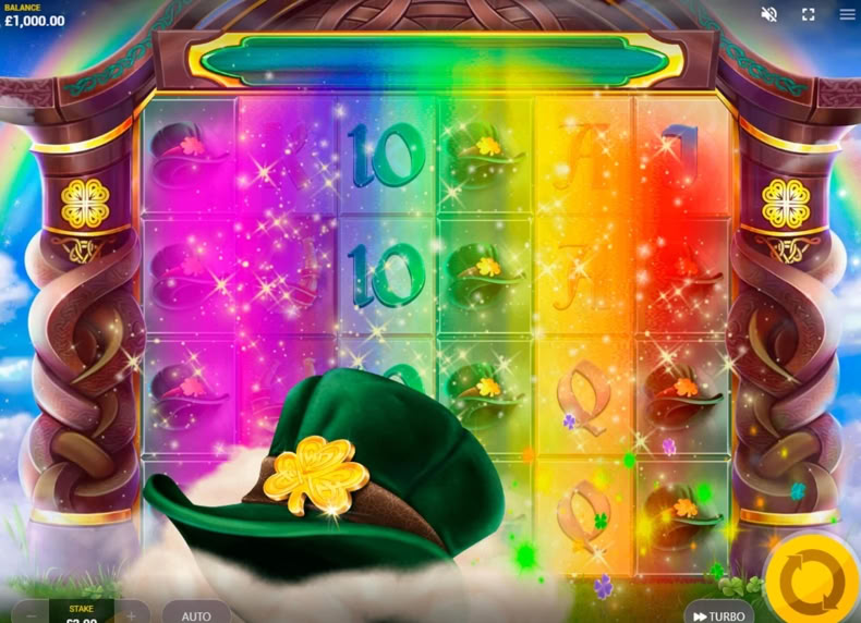 Rainbow Jackpots Power Lines game - play for free