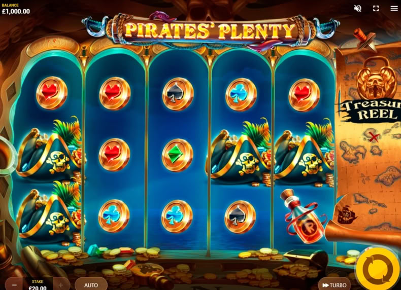 Pirates' Plenty The Sunken Treasure game - play for free
