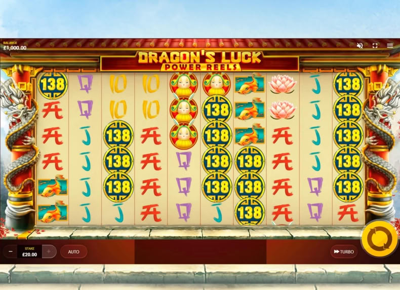 Dragon's Luck Power Reels game - play for free