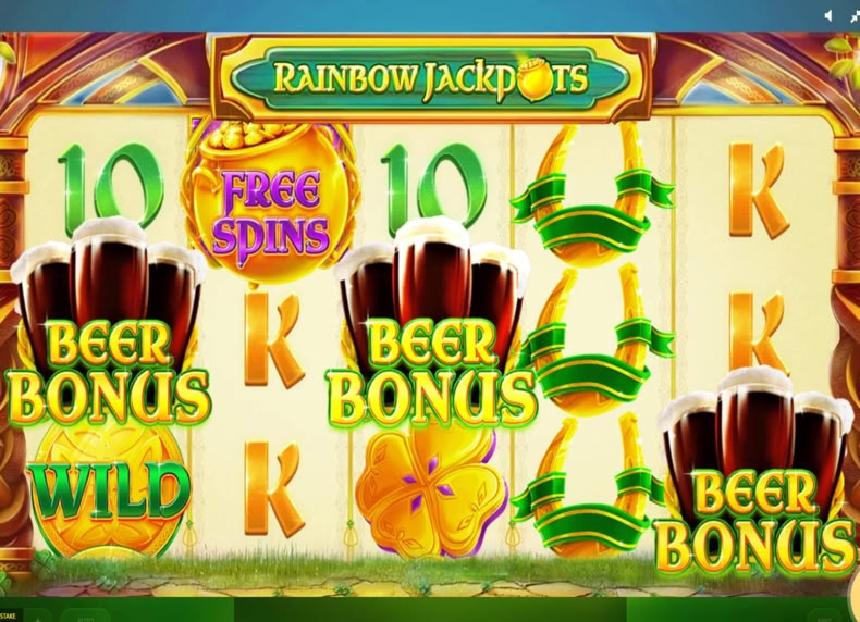 Rainbow Jackpots game - play for free