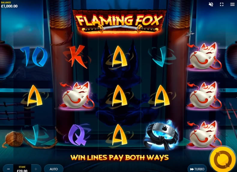 Flaming Fox game - play for free