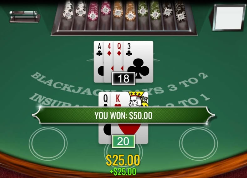 Blackjack game - play for free