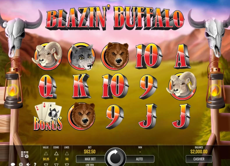 Blazin' Buffalo game - play for free