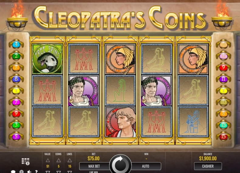 Cleopatra's Coins game - play for free