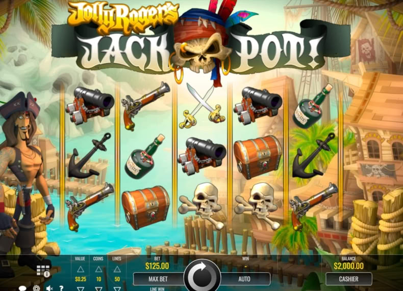 Jolly Roger's Jackpot game - play for free