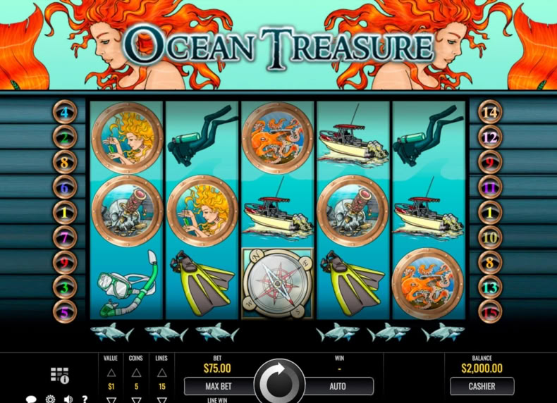 Ocean Treasure game - play for free