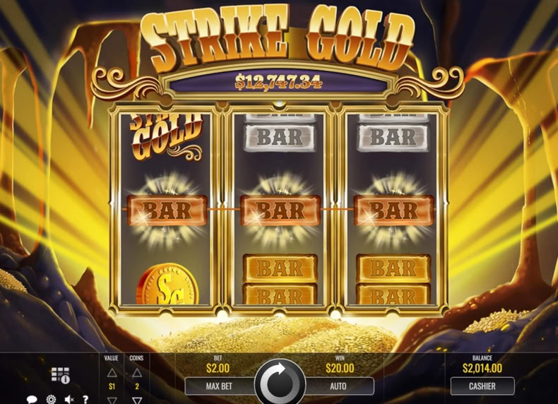 Strike Gold game - play for free