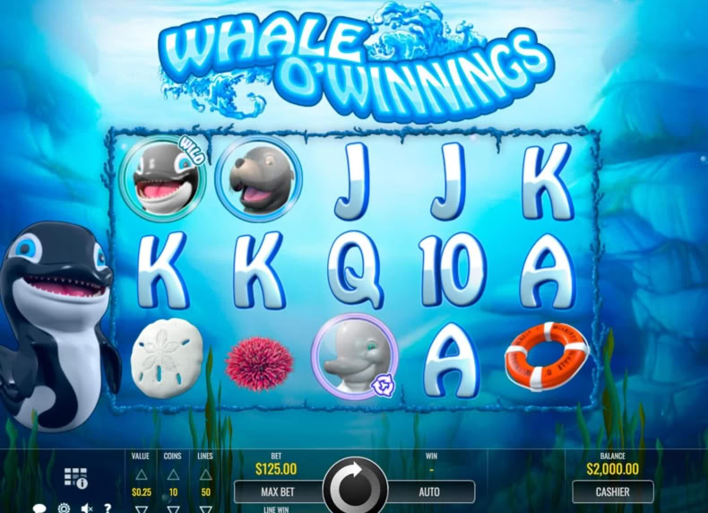 Whale O' Winnings game - play for free