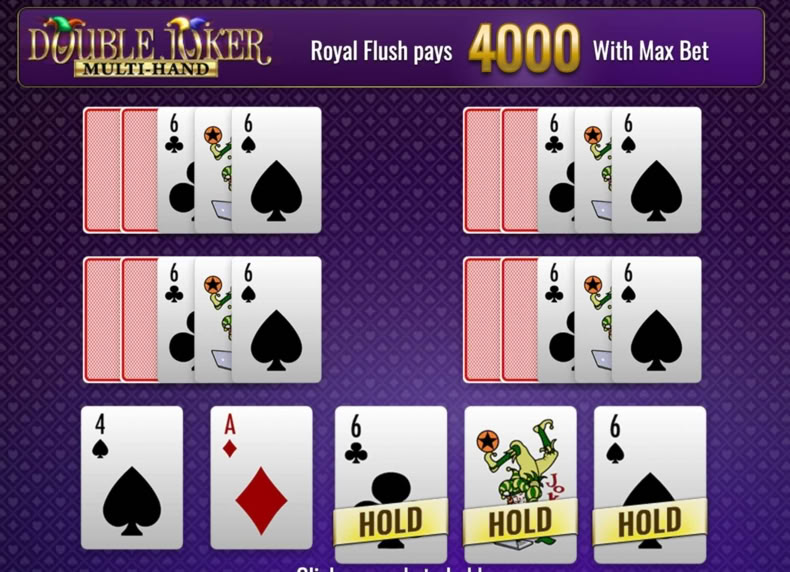 Double Joker Multi-Hand game - play for free