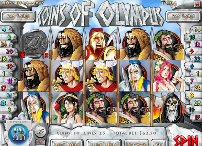 Coins of Olympus game - play for free