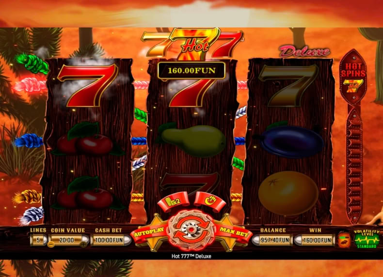 Hot 777 Deluxe™ game - play for free