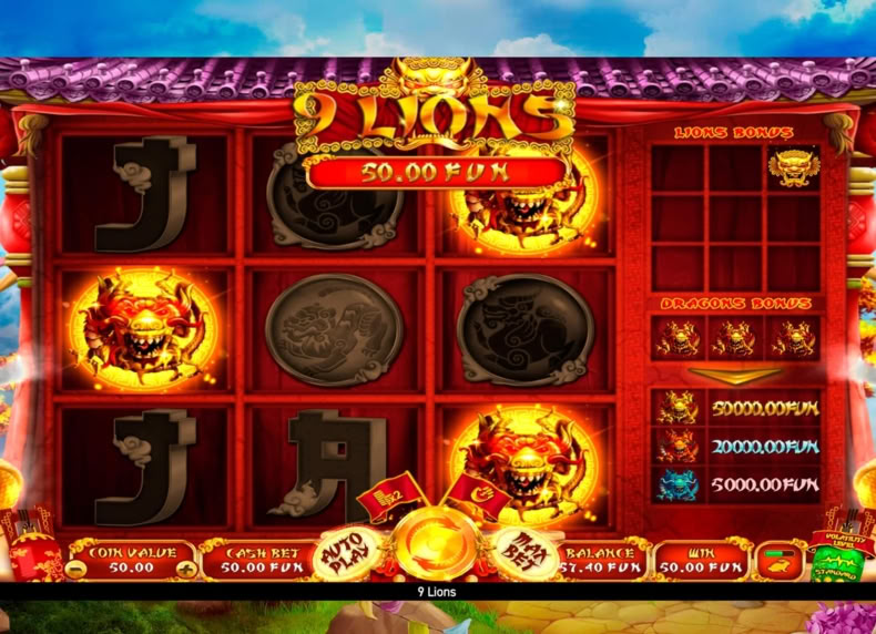 9 Lions game - play for free