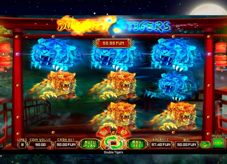Double Tigers game - play for free