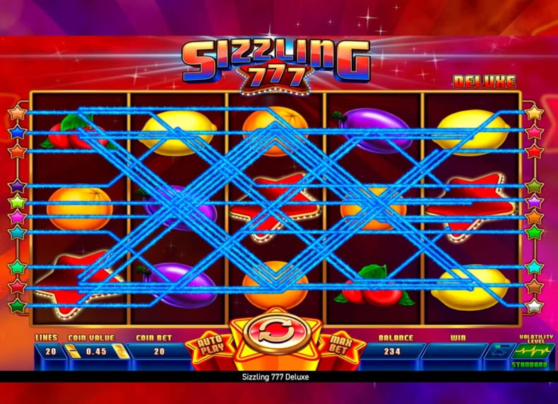 Sizzling 777 Deluxe game - play for free