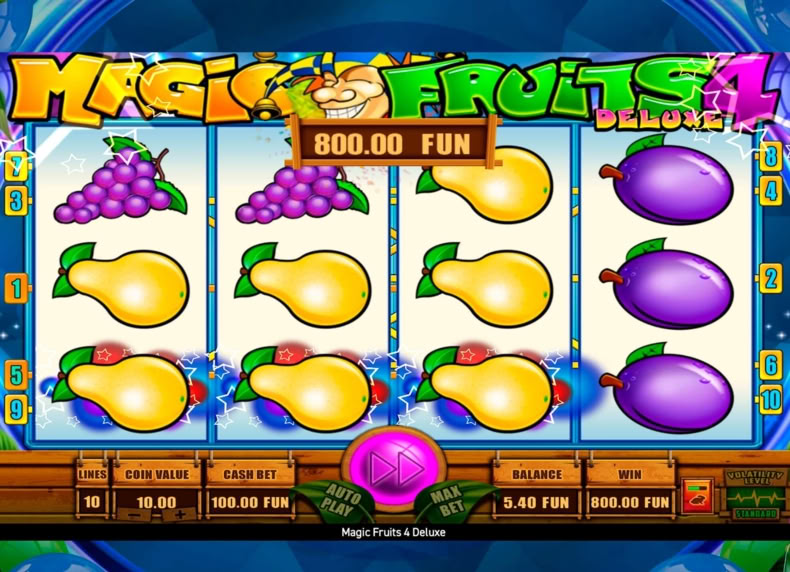 Magic Fruits 4 Deluxe game - play for free