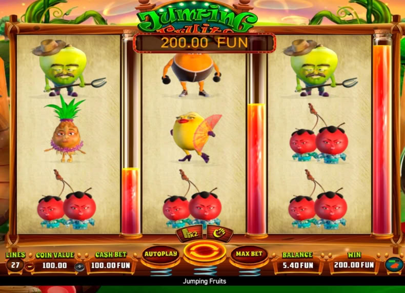 Jumping Fruits game - play for free