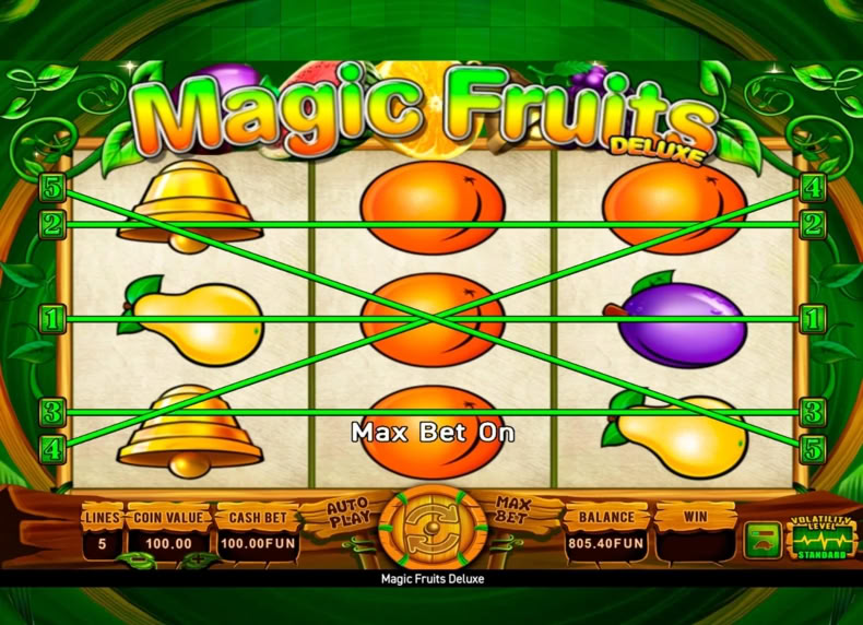 Magic Fruits Deluxe game - play for free