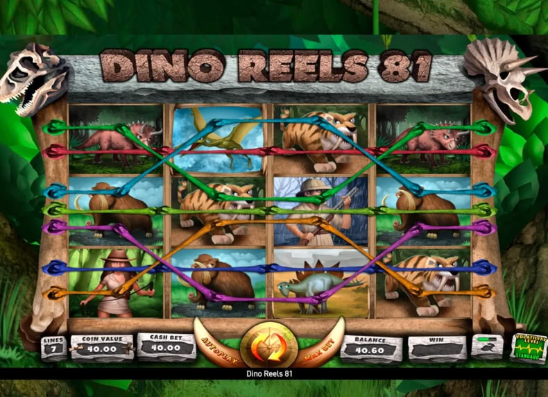 Dino Reels 81 game - play for free