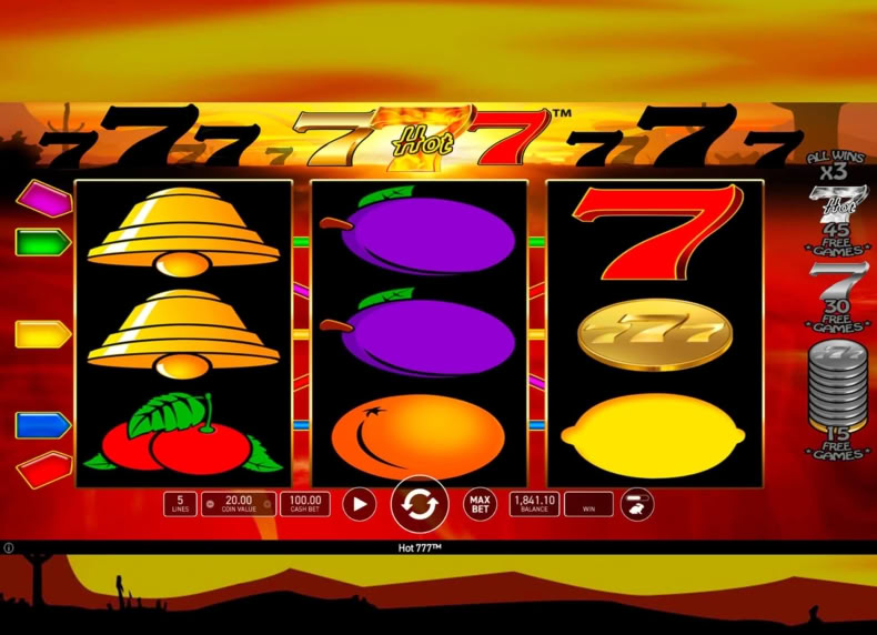 Hot 777™ game - play for free