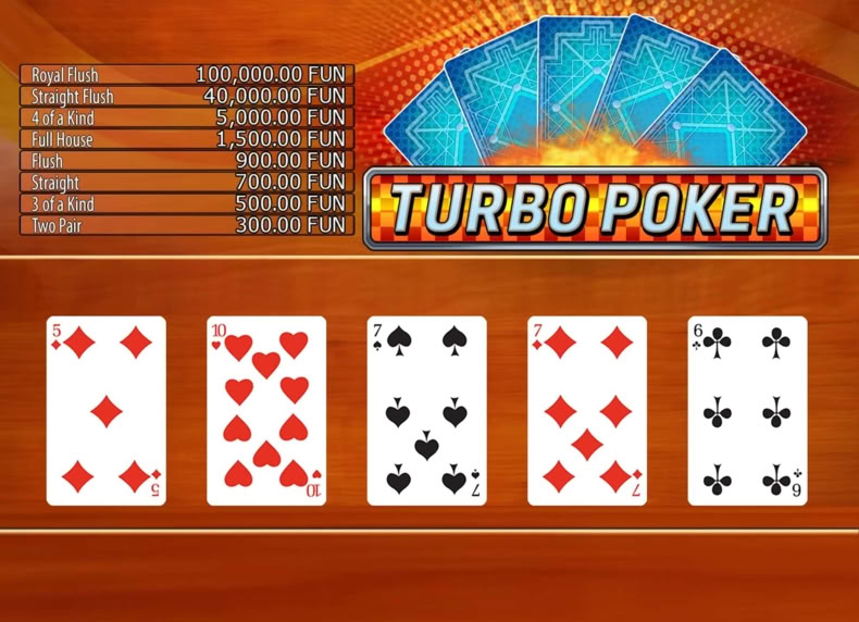 Turbo Poker game - play for free