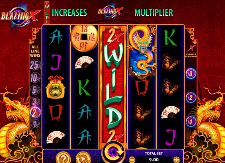 Blazing X Asia game - play for free
