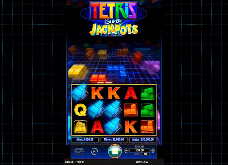 Tetris Super Jackpots game - play for free