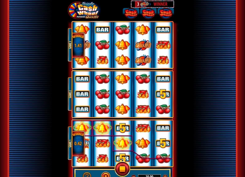 Triple Cash Wheel game - play for free