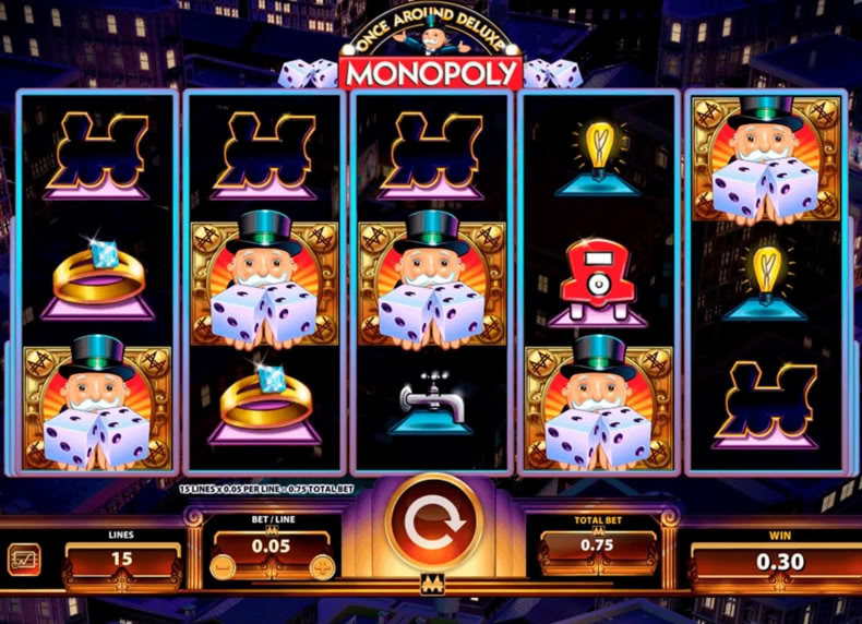Monopoly Once Around Deluxe game - play for free