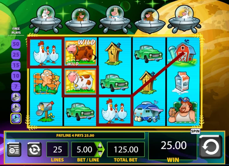 Invaders from the Planet Moolah game - play for free