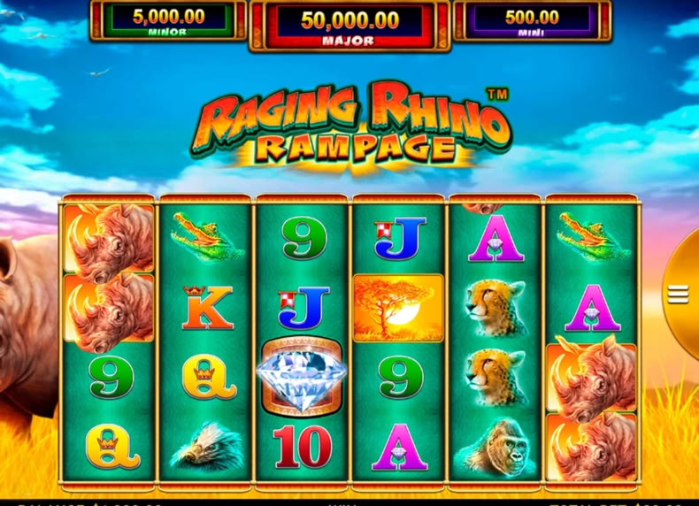 Raging Rhino Rampage game - play for free