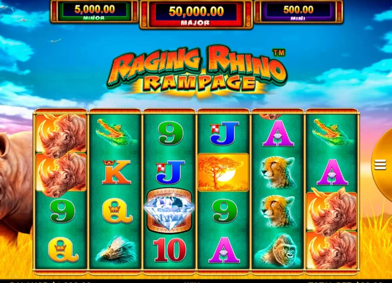 Raging Rhino Rampage Buy Pass game - play for free