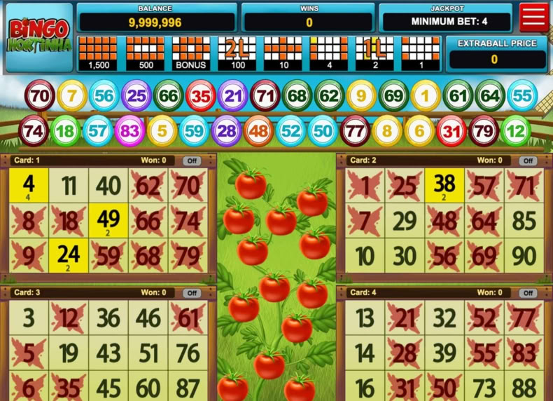 Bingo Hortinha game - play for free