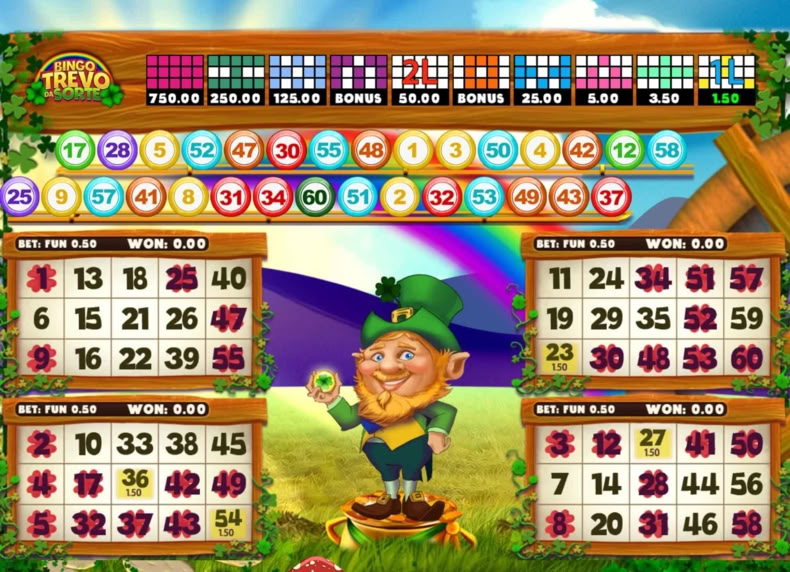 Bingo Trevo da Sorte game - play for free