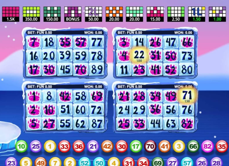 Bingo Iglu game - play for free