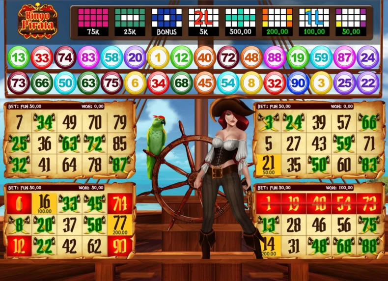 Bingo Pirata game - play for free