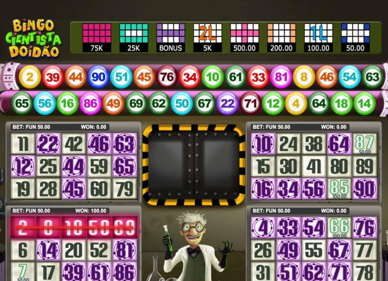 Bingo Cientista Doidão game - play for free