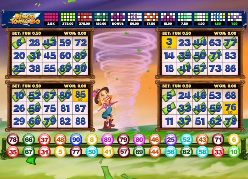 Bingo Tornado game - play for free