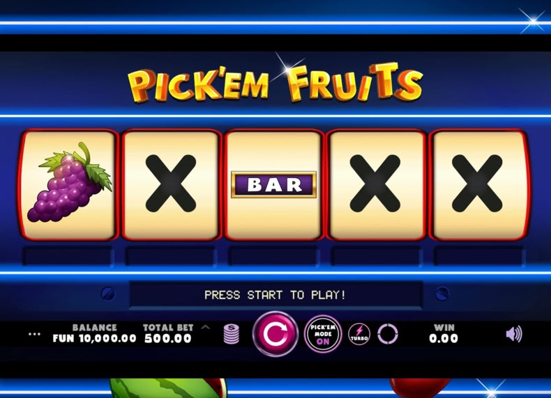 Pick'em Fruits game - play for free