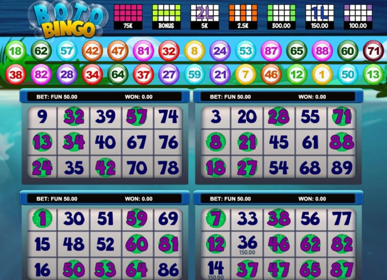 Boto Bingo game - play for free