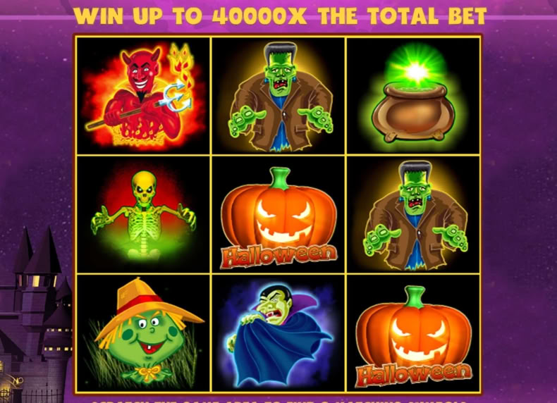 Halloween Scratchcard game - play for free