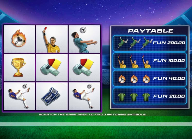 Football Pro Scratchcard game - play for free