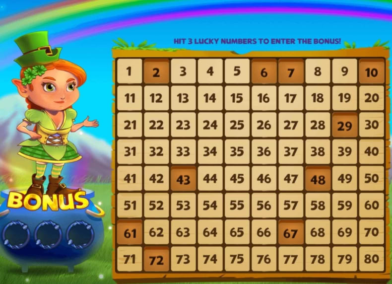 Rainbow Keno game - play for free