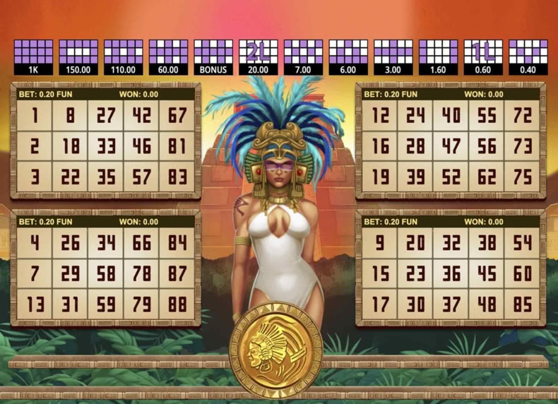 Bingo Tesoro Maya game - play for free