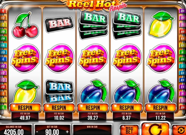 Reel Hot Respin game - play for free