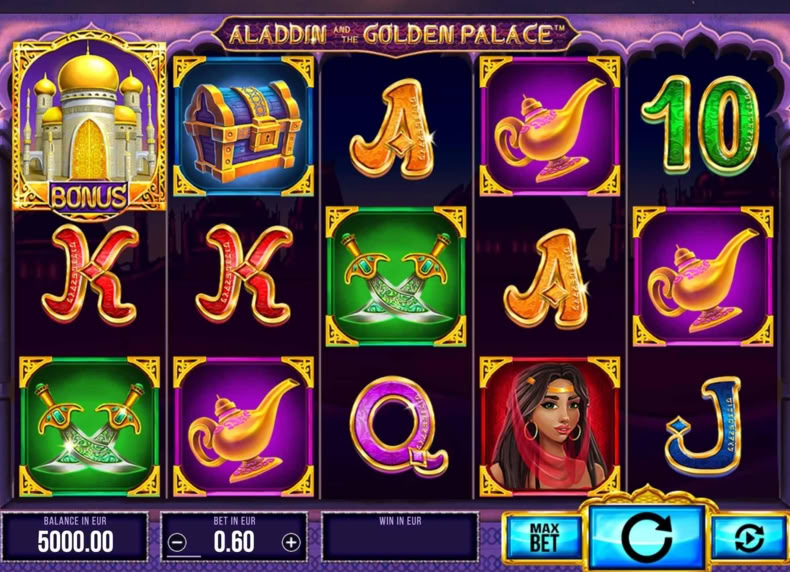 Aladdin and the Golden Palace game - play for free