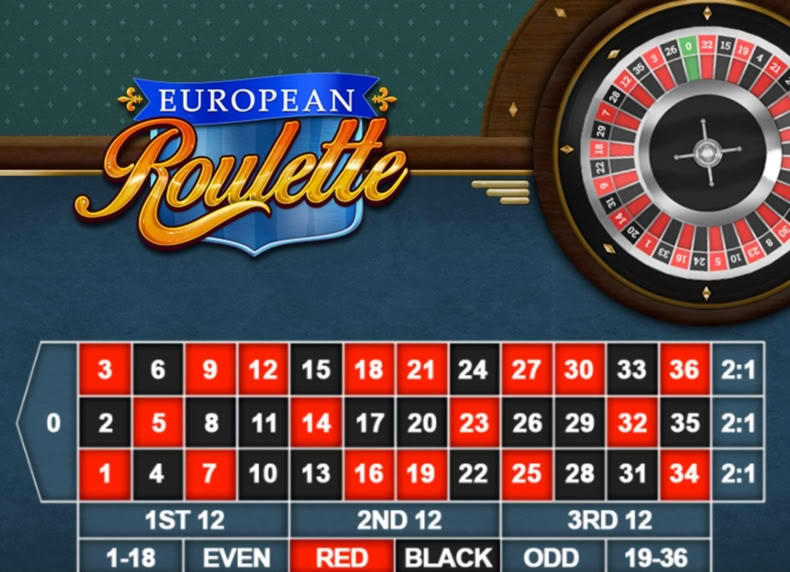 European Roulette game - play for free